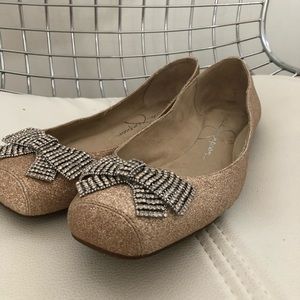 Jessica Simpson sparkly ballet flats